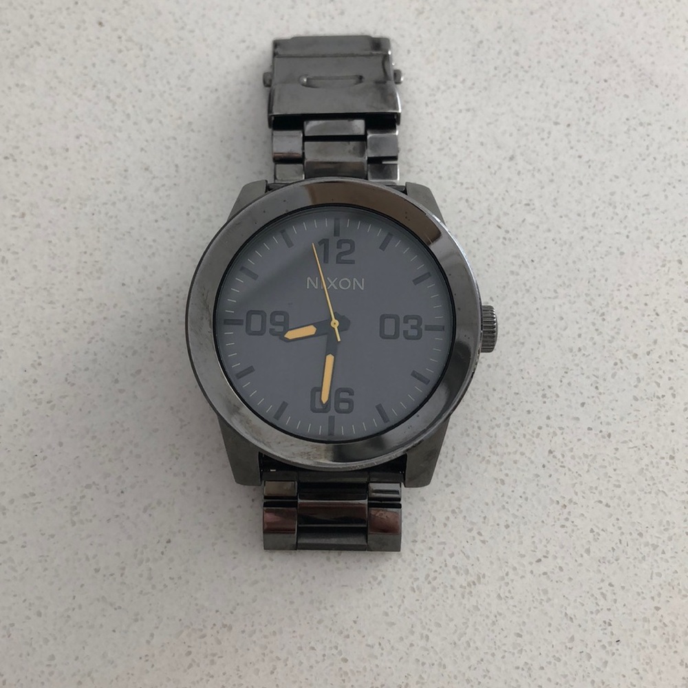 Nixon gunmetal corporal watch